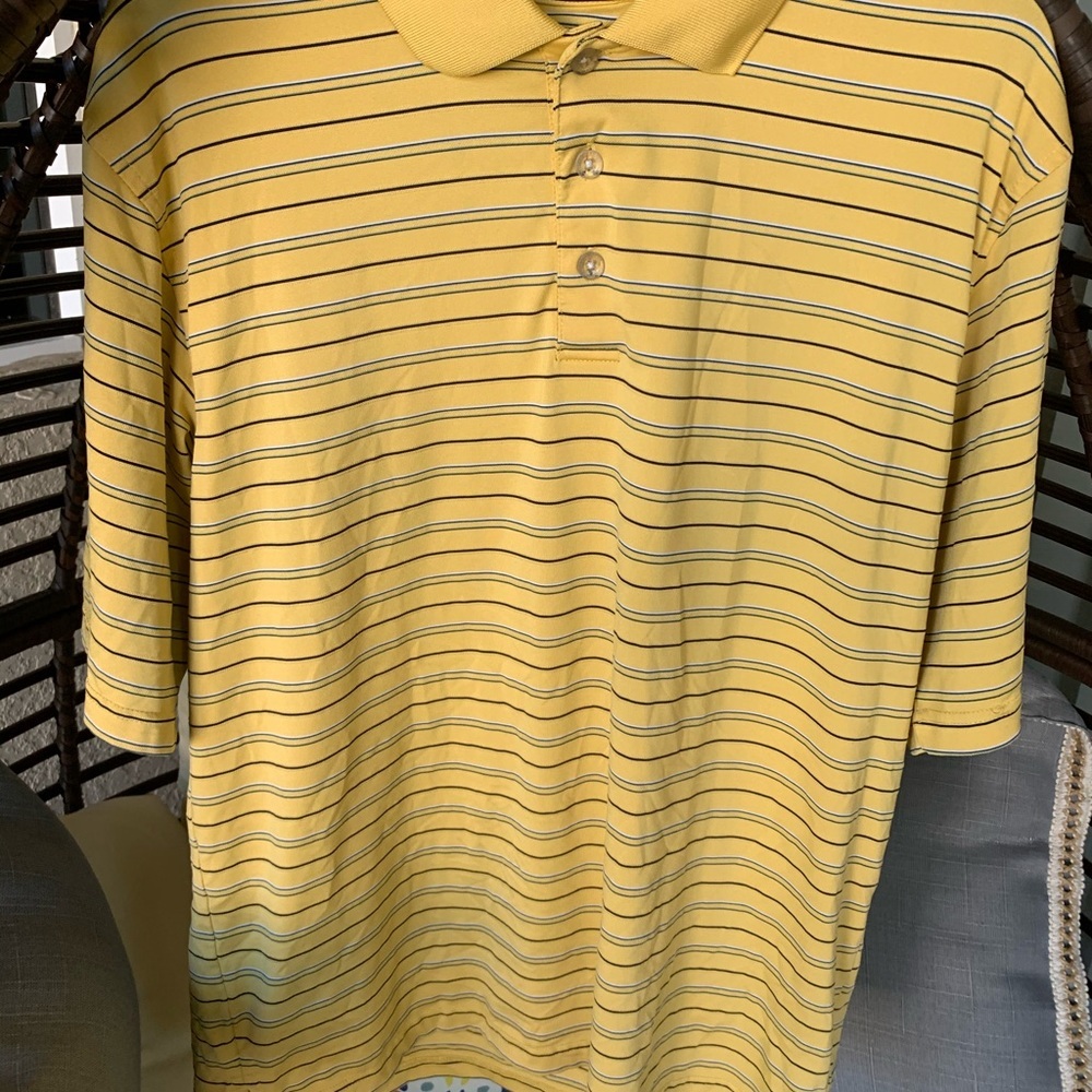 Slazenger yellow stripe shirt - Picture 2 of 5